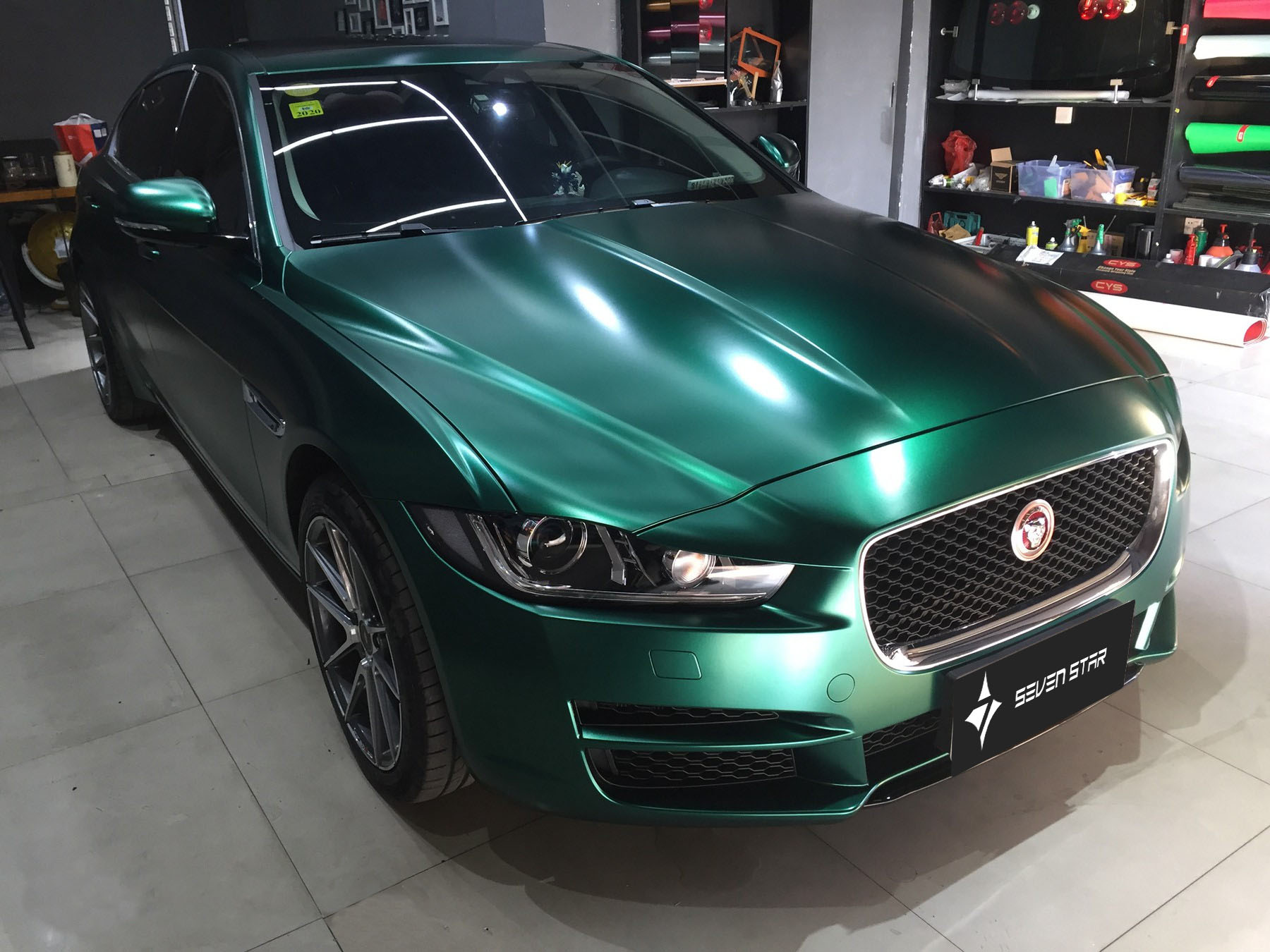 捷豹电没金属祖母绿 - 深联汽车技术