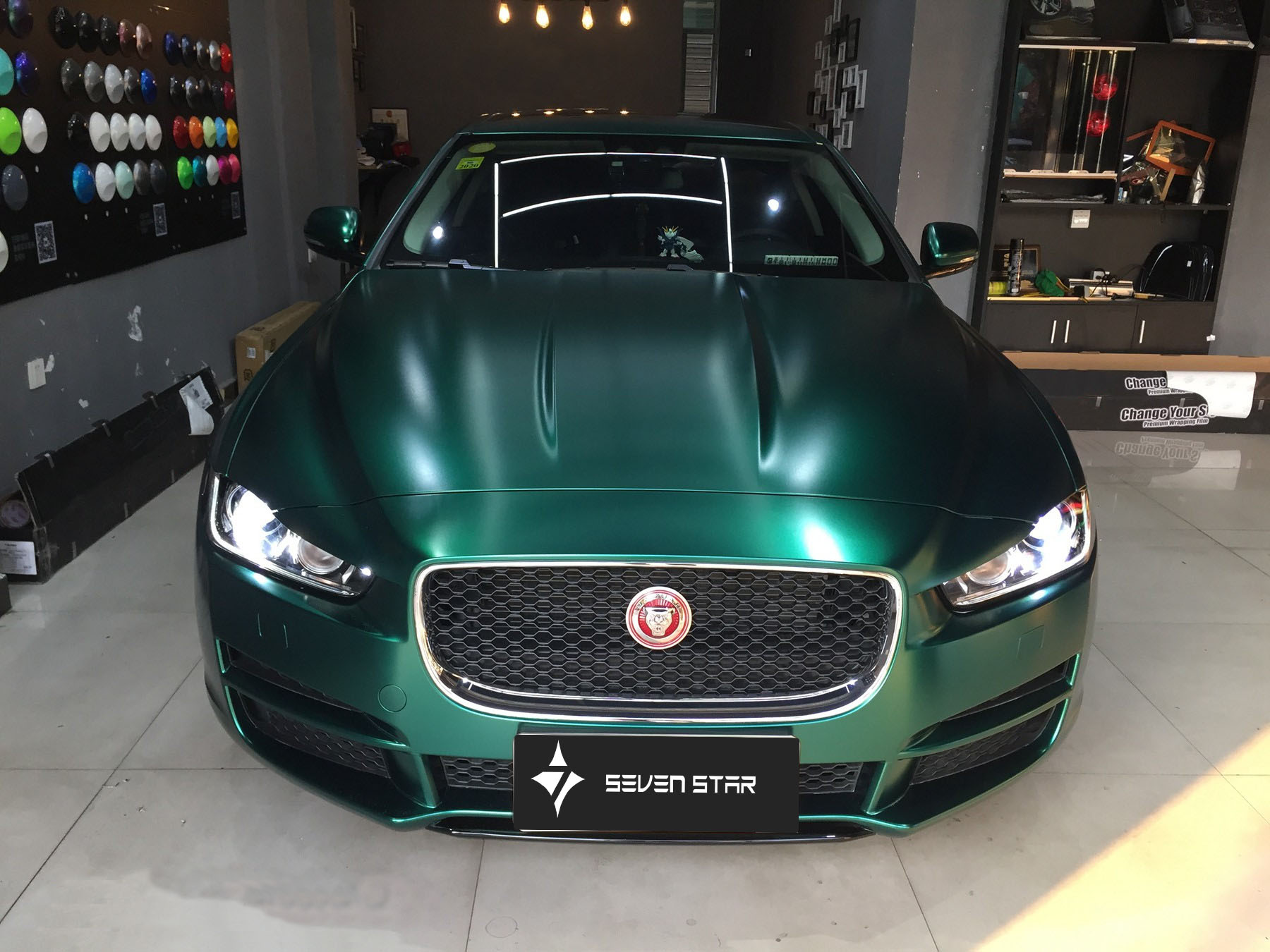 捷豹电没金属祖母绿 - 深联汽车技术